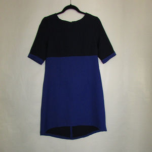 Blue Color Blocked Dress